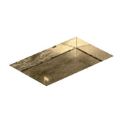 Undermount Bathroom Sink, Four Lux, Rectangular in Gold Leaf