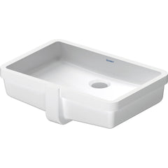 Undermount Bathroom Sink, Vero, Rectangular, Ceramic, White