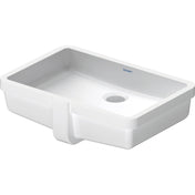 Undermount Bathroom Sink, Vero, Rectangular, Ceramic, White