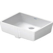 Undermount Bathroom Sink, Vero, Rectangular, Ceramic, White