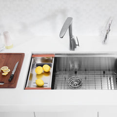 Undermount Kitchen Sink, Aegis, 30 in. Single Bowl in Stainless Steel