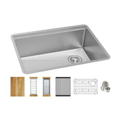 Undermount Kitchen Sink, Crosstown, Single Bowl, 16-Gauge Stainless Steel