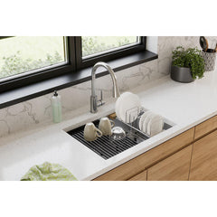 Undermount Kitchen Sink, Crosstown, Single Bowl, 16-Gauge Stainless Steel