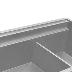 Undermount Kitchen Sink, Dual Tier, Double Bowl, 33-Inch, Stainless Steel