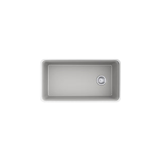 Undermount Kitchen Sink, Gunnison, Single Bowl, 33.5 In., Gray