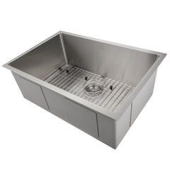 Undermount Kitchen Sink, Meribel, Single Bowl, Stainless Steel, 30 In.