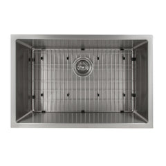 Undermount Kitchen Sink, Meribel, Single Bowl, Stainless Steel, 30 In.