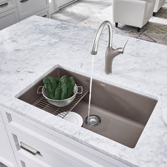 Undermount Kitchen Sink, Precis, Single Bowl, Silgranit, 30 Inch, Truffle