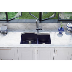 Undermount Kitchen Sink, Quartz Luxe, Double Basin, 33 Inch, Jubilee