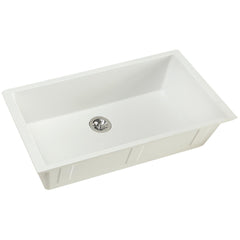 Undermount Kitchen Sink, Quartz Luxe, Single Bowl, Engineered Stone, Ricotta