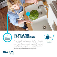 Undermount Kitchen Sink, Quartz Luxe, Single Bowl, Engineered Stone, Ricotta