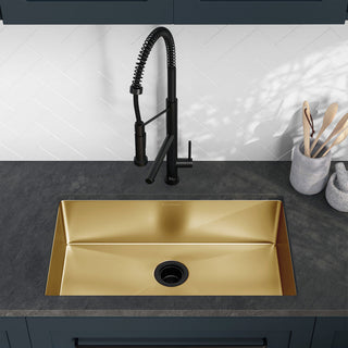 Undermount Kitchen Sink, Rivage, Single Basin in Gold