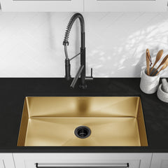 Undermount Kitchen Sink, Rivage, Single Basin in Gold