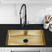 Undermount Kitchen Sink, Rivage, Single Basin in Gold
