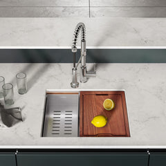 Undermount Kitchen Sink, Rivage, Single Basin in Stainless Steel