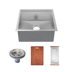 Undermount Kitchen Sink, Rivage, Single Basin in Stainless Steel