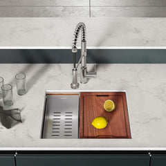 Undermount Kitchen Sink, Rivage, Single Basin in Stainless Steel