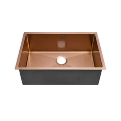 Undermount Kitchen Sink, Rivage, Single Basin Stainless Steel in Rose Gold