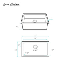 Undermount Kitchen Sink, Rivage, Single Basin, Stainless Steel, Rose Gold