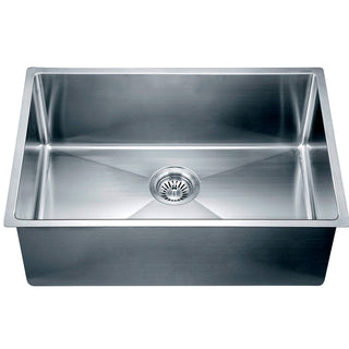 Undermount Kitchen Sink, Single Bowl, 304 Stainless Steel, Satin