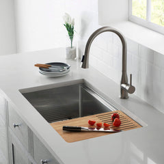Undermount Kitchen Sink, Single Bowl, 316 Marine Grade Stainless Steel, 33 Inch, Silver