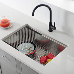 Undermount Kitchen Sink, Single Bowl, 316 Stainless Steel, 27 Inch, Silver