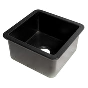 Undermount Kitchen Sink, Single Bowl, Fireclay, 18 Inch
