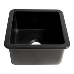 Undermount Kitchen Sink, Single Bowl, Fireclay, 18 Inch