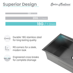 Undermount Kitchen Sink, Tourner, 32 Inch Stainless Steel in Polished Chrome
