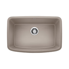 Undermount Kitchen Sink, Valea, Single Bowl, Granite Composite, 27 Inch, Truffle