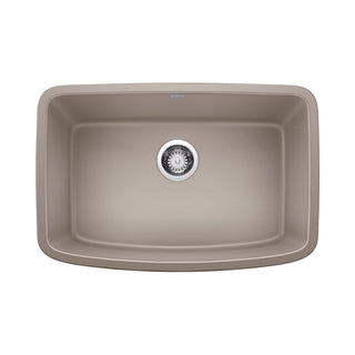 Undermount Kitchen Sink, Valea, Single Bowl, Granite Composite, 27 Inch, Truffle