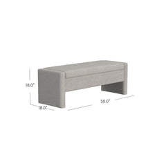 Upholstered Bedroom Storage Bench with Flip-Top Storage