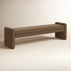Upholstered Bench, 70 in W x 19 in H x 18 in D