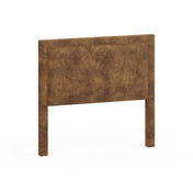Upholstered Headboard, Full, Faux Leather with Nailhead Trim