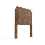 Upholstered Headboard, King, Polyester with Nailhead Trim in Bomber Jacket