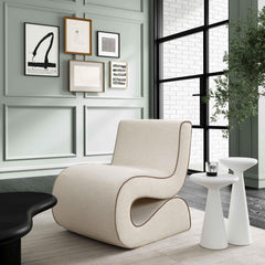 Upholstered Side Chair with Solid Pine Frame and Foam Cushioning