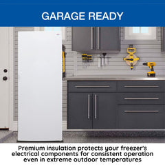 Upright Freezer, 7 cu. ft., Garage Ready, White