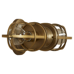 Vanity Light, 2 Lights, Stainless Steel with Metal Shades