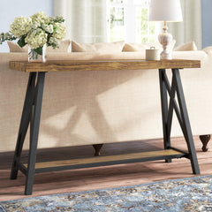 Room | The Varnholt Arnafjordur Wood Console Table in a styled room