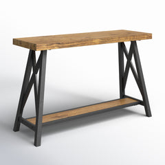 Angle | Three-quarter view of the Varnholt Arnafjordur Wood Console Table