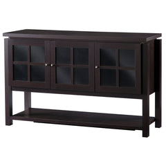 Angle | Three-quarter view of the Varnholt Calajunco Wood Sideboard