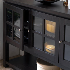 Detail | Close view of the Varnholt Calajunco Wood Sideboard