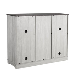 Angle | Three-quarter view of the Varnholt Calcara Wood Wine Cabinet