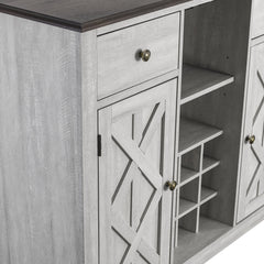 Detail | Close view of the Varnholt Calcara Wood Wine Cabinet
