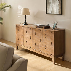 Angle | Three-quarter view of the Varnholt Ditella Adjustable 4-Door Sideboard