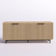 Front | Straight-on view of the Varnholt Formiche Reeded 4-Door Sideboard