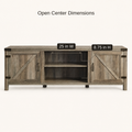 Open center dimensions | 25 inch wide and 8.75 inch high open shelf space