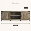 Dimensions | 70 inch wide and 24 inch high TV stand