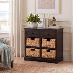 Room | The Varnholt Funningur Wicker Cabinet in a styled room