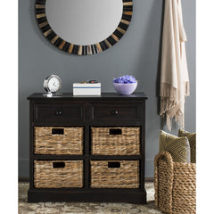 Room | The Varnholt Funningur Wicker Cabinet in a styled room